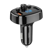 Bluetooth FM transmiter XO BBCC03 s nabíječkou 18W černý