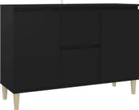 Kredens czarny 103,5x35x70 cm materiał drewnopochodny