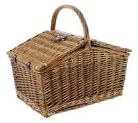 Picknickkorb 'Cottage-Charme', 28tlg. Aufbewahrungskorb Einkaufskorb Pilzkorb