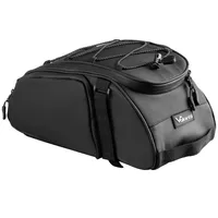 Valkental® TrunkBag 3in1 Fahrradtasche für Gepäckträger - 10L - schwarz