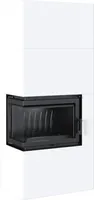Kamineinsatz Simple Box Links 8 kW Ø 200 Bianco