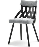 Design-Esszimmerstuhl PANAJOTA – schwarz/grau