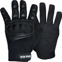 Motocross Motorradhandschuhe Biker Handschuhe Textilhandschuhe Schwarz, Größe:9=L