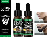2 Stk 30ml Bartwachstumsöl, Bartwachstumsserum für Männer, Bartwuchsöl, Schnell wachsendes Gesichtshaar