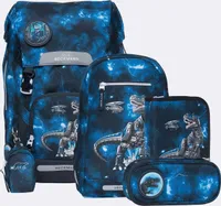 Beckmann Schulranzen-Set Classic Maxi Tech Rex 6-teigig