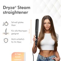 Dryze steam straightener– Steampod – Dampfglätter – Rosegold/Schwarz-Edition
