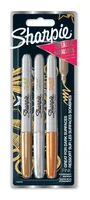 Sharpie Marker metaliczny permanentny F 3 szt. złoty, srebrny, brązowy blister