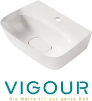 VIGOUR VOGUE Waschtisch ProtectPlus Beschichtung 45x33cm, weiß