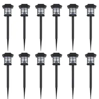 Zestaw lamp solarnych LED do użytku zewnętrznego 12 szt