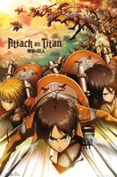 Attack On Titan Season 2 Key Art Framed Collector Print Anime 30x40cm12x16 