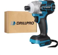 Akumulátorový rázový utahovák Drillpro 18V 520 N.m bez kartáčů, elektrický šroubovák, plynulá regulace otáček, bez baterie