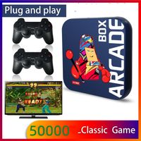 Videospielkonsole für N64/PS1/DC/SEGA/PSP Emulator Konsole Arcade Box Plug and Play 4K HD Retro-Videospiele （64G）