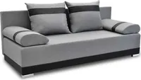 Bonni Schlafsofa ORLEAN, Sofa mit Bettkasten und Schlaffunktionn, Klappsofa, Schlafcouch, Bettsofa, Couch vom Hersteller,Couch, Couchgarnitur, Sofagarnitur (grau)