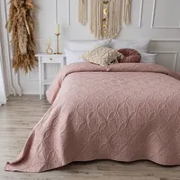 Tagesdecke Bett & Sofaüberwurf Bettüberwurf Sofa Tages Decken Betthusse XXL Decke Altrosa Ornamente 170x220cm Steppdecke