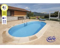 GRE Ovaler Einbaubecken 800 x 400 x 150 cm KPEOV8059