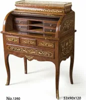 Casa Padrino Barock Sekretär 90 x 53 x H. 120 cm - Barock Möbel