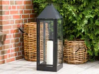 A2 Living Allwetter XL Laterne Mega HIGHTOWER Schwarz rostfrei 100 cm Metall