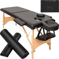 súprava 2-zónového masážneho stola Freddi vrátane podporných valčekov a tašky na prenášanie 210 x 95 x 62 - 84 cm