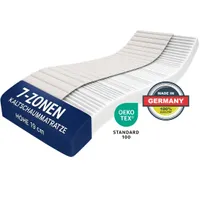 7-Zonen Kaltschaummatratze 180x200 cm - Höhe 19 cm - Ergonomisch & Atmungsaktiv