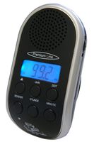 Fahrradradio BR 24 mit MP3-Anschluss, LCD-Anzeige mit Hintergrundbeleuchtung, Uhr und Leucht-LED