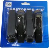 4 Türstopper / Farbe: schwarz