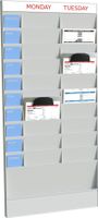 PAPERFLOW Wand-Büroplaner 20 Fächer A4 Grundelement grau