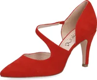 Caprice Damen Pumps Leder Riemchenpumps 9-24400-26, Größe:39 EU, Farbe:Rot
