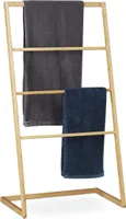 relaxdays Handtuchhalter stehend aus Bambus