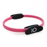 Zen Power Pilates Ring/Yoga Ring - Trainingsgerät für effektives Kraft- und Widerstandstraining, Circle mit 38cm Durchmesser- pink