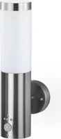 Grafner Wandlampe mit Bewegungsmelder E27 Fassung, Edelstahl, IP44 Außenleuchte, 360° Lichtschein, Wandleuchte Lampen Außen Hoflampe