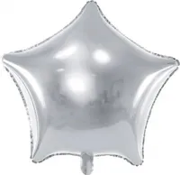 Balon foliowy Gwiazdka 48cm srebrna