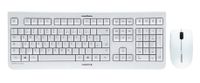 CHERRY DW 3000 Tas­ta­tur-Maus-Set, kabellos, deutsches QWERTZ Layout, grau