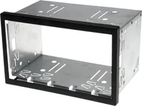 Auto Radio Blende Halterung Schacht Rahmen 110mm Doppel DIN ISO universal Metall