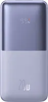 Baseus Bipow Pro Power Bank 10000 mAh 20 W Lila mit USB Typ A - USB Typ C 3A 0,3 m Kabel (PPBD040205)