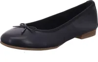 Tamaris Ballerina Blau Glattleder Größe: 37 Normal