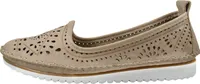 Andrea Conti Damen Leder Slipper sommerlich florale Cutouts 0021712, Größe:39 EU, Farbe:Grau