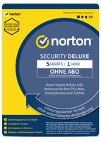 Norton für 5 Geräte & 1 Jahr - Security Deluxe Antiviren Software - Download - ESD - KEIN ABO