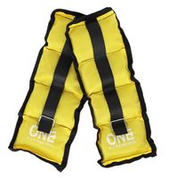 One Fitness Ww01 Gewichtsmanschetten Doppelpack, Farbe:yellow, Größe:1,5kg