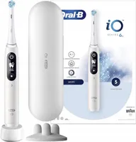 Oral-B | Elektrische Zahnbürste - iO Series 6 - Weiß - Mit Etui - Intelligente Reinigungstechnologie