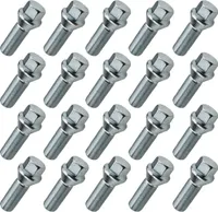 20x Radschraube M15x1.25 , Gewindelänge: 28mm, Kegelbund, SW17