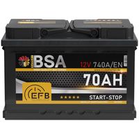 BSA EFB Batterie 70Ah 12V Start Stop Batterie Autobatterie Starterbatterie