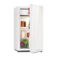 Klarstein Luminance Frost - kombinovaná chladnička, sklenené dvere, 91 l, biela