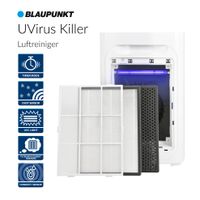 Blaupunkt UVirusKiller - Luftreiniger neuster Technologie besonders effektiv gegen Bakterien & Viren - Photokatalytischer Aktivkohlen & HEPA H13-Filter UVC-Lampe Ionisator - WLAN App 370m3/h [A+]