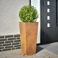 vidaXL Kvetináč 35x35x75 cm Oceľ odolná voči poveternostným vplyvom