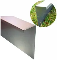 Plot z pozinkovaného plechu pre slimákov 25 cm x 100 cm