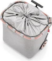 reisenthel carrycruiser, Einkaufsroller, Einkaufswagen, Trolley, Einkaufstrolley, Polyestergewebe, Frame Twist Sky Rose, 40 L, OE1036