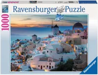 1000 Teile Ravensburger Puzzle Abend über Santorini 19611