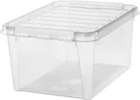 SmartStore Aufbewahrungsbox CLASSIC 31 32 Liter transparent / weiß