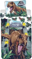Fluorescencyjna pościel z dinozaurami Jurassic World 140x200/ 70x90cm bawełna