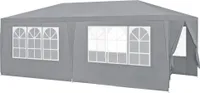 [casa.pro] Pawilon 600x300x255cm Namiot ogrodowy Namiot imprezowy Pawilon ogrodowy Namiot piwny Namiot ciemnoszary